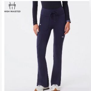 FIGS HIGH WAISTED SEVILLE FLARED LEGGINGS SMALL